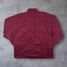 Load image into Gallery viewer, Vintage Camargue Western Style Burgundy Red Cotton Long Sleeve Shirt
