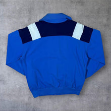 Load image into Gallery viewer, Vintage 80s Puma Track Jacket Size 7 M L Blue White Tracksuit Top
