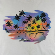 Load image into Gallery viewer, Vintage Hawaii USA Tourist Palm Tree White Graphic T-Shirt
