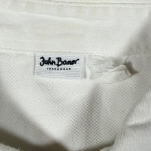 Load image into Gallery viewer, Vintage John Baner Cowboy Western Classic White Short Sleeve Popper Shirt
