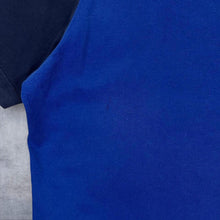 Load image into Gallery viewer, Nike Air Embroidered Big Logo Spellout Colour Block Blue T-Shirt
