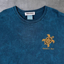 Load image into Gallery viewer, Vintage Guava Beach "Hawaii Tropical Botanical Garden" USA Tourist Blue Tie Dye T-Shirt
