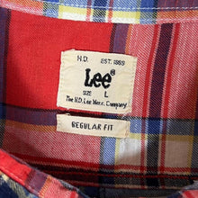 Load image into Gallery viewer, Lee "Regular Fit" Multi Plaid Check Cotton Long Sleeve Button-Up Flannel Shirt
