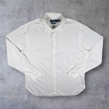 Load image into Gallery viewer, Polo Ralph Lauren 17 43 XL White Cotton Stretch Shirt Tonal Pony Long Sleeve
