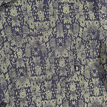 Load image into Gallery viewer, Stussy Python Snakeskin Print Shirt Large Green Black Skater Streetwear
