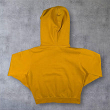 Load image into Gallery viewer, Nike Sportswear Mustard Yellow Fleece Pullover Hoodie S Embroidered Swoosh
