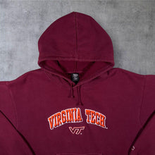 Load image into Gallery viewer, Vintage Starter NCAA Virginia Tech Hokies College Embroidered Burgundy Hoodie
