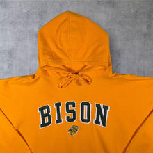 Load image into Gallery viewer, Old Varsity Brand "North Dakota State University" College Embroidered Yellow Hoodie
