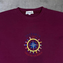 Load image into Gallery viewer, Vintage 90's Sail Away Victoria "Cruising The World" Embroidered Souvenir T-Shirt
