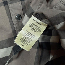Load image into Gallery viewer, Burberry Brit Mens M Nova Check Shirt Brown Plaid Check Cotton Button Down

