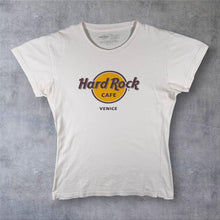 Load image into Gallery viewer, Hard Rock Cafe Venice Italy T Shirt Women's Large White Logo Cotton Souvenir
