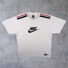 Load image into Gallery viewer, Early 00's Nike Classic Logo Spellout Graphic White Cotton Short Sleeve T-Shirt
