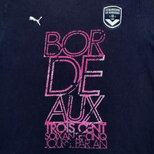 Load image into Gallery viewer, Puma Bordeaux Ligue 1 Football Spellout Graphic Faded Blue T-Shirt
