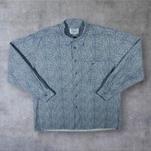 Load image into Gallery viewer, Vintage 90's Rudnick Collection Blue White Patterned Long Sleeve Cotton Flannel Shirt
