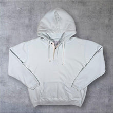 Load image into Gallery viewer, Early 00's Lazy Jacks "Mevagissey" Cotton Pale Blue 1/4 Button Pullover Hoodie
