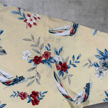 Load image into Gallery viewer, Vintage 90s Chaps Ralph Lauren Polo XL Sailboat Floral Nautical AOP Hawaiian
