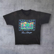 Load image into Gallery viewer, Vintage San Diego (1991) USA Tourist Souvenir Black Graphic Single Stitch T-Shirt
