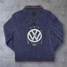 Load image into Gallery viewer, FatFace x Volkswagen VW Airlie Quarter Zip Sweatshirt Mens M Washed Blue
