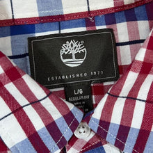 Load image into Gallery viewer, Timberland Classic Plaid Check Pocket Logo Long Sleeve Cotton Shirt
