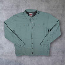 Load image into Gallery viewer, Wrangler Outdoor Series "Regular Fit" Dusty Blue Hiking Utility Long Sleeve Shirt
