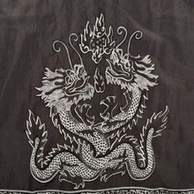 Load image into Gallery viewer, Early 00's Reward Goth Y2K Traditional Dragon Brown-Grey Polyester Short Sleeve Shirt
