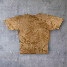 Load image into Gallery viewer, Vintage Liquid Blue Wolf Animal Wildlife Graphic Brown Tie Dye T-Shirt
