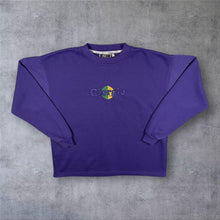 Load image into Gallery viewer, Vintage Giorgio Local Boyz Embroidered Spellout Purple Crewneck Sweatshirt
