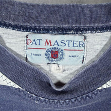 Load image into Gallery viewer, Vintage 90's Pat Master Embroidered Logo Washed Blue White Striped Long Sleeve T-Shirt
