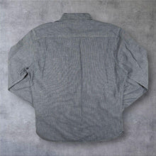 Load image into Gallery viewer, Levi's Classic Grey White Micro Striped Long Sleeve Cotton Shirt
