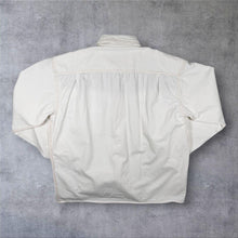 Load image into Gallery viewer, Early 00's Atlas For Men Cowboy Western Grey Panel White Cotton Long Sleeve Shirt
