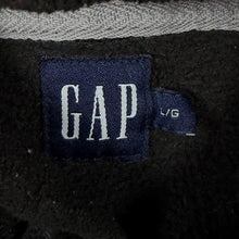 Load image into Gallery viewer, Early 00's GAP Embroidered Big Spellout Black Fleece Pullover Hoodie
