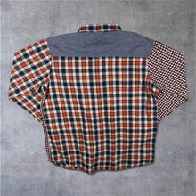 Load image into Gallery viewer, Joe Browns Red Blue White Patchwork Plaid Check Long Sleeve Cotton Shirt
