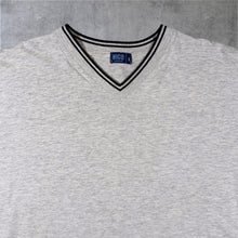 Load image into Gallery viewer, Vintage Nico Jeanswear Classic Basic Light Grey V-Neck Cotton Short Sleeve T-Shirt
