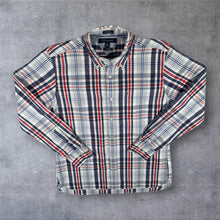 Load image into Gallery viewer, Tommy Hilfiger Mens M 15.5-16 Custom Fit Plaid Check 2 Ply Button Down Shirt
