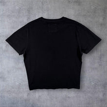Load image into Gallery viewer, Crew Clothing Co. Embroidered Mini Logo Classic Black Cotton Short Sleeve T-Shirt
