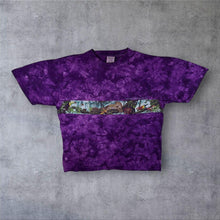 Load image into Gallery viewer, Vintage Oneita Cleveland Metropolis Zoo USA Tourist Wildlife Purple Tie Dye Single Stitch T-Shirt
