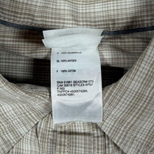 Load image into Gallery viewer, TNF The North Face Beige Cream Check Long Sleeve Cotton Shirt
