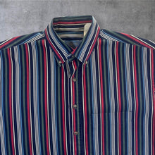 Load image into Gallery viewer, Vintage Pendleton Made In USA Multi Striped Short Sleeve Button-Up Cotton  Shirt
