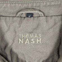 Load image into Gallery viewer, Thomas Nash Debenhams Classic Brown Canvas Cotton Zip Bomber Jacket
