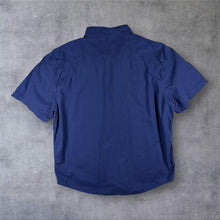 Load image into Gallery viewer, Levi's Red Tab Mens Shirt Blue Overdyed Short Sleeve Button Up Workwear Large
