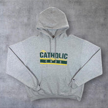 Load image into Gallery viewer, Champion Eco "The Catholic High School Cubs" College Graphic Grey Pullover Hoodie
