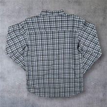 Load image into Gallery viewer, Columbia Mens Medium Check Shirt Blue White Long Sleeve Button Down Outdoor M
