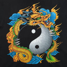 Load image into Gallery viewer, Vintage REO Goth Y2K Traditional Dragon Yin Yang Graphic Black Cotton T-Shirt
