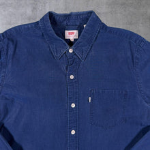 Load image into Gallery viewer, Levi's Classic Navy Blue Cotton Long Sleeve Shirt
