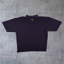 Load image into Gallery viewer, Early 00's Diadora Embroidered Mini Logo Navy Blue Short Sleeve Polo Shirt
