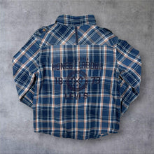 Load image into Gallery viewer, Levi's "Honest Labour" Blue Check Long Sleeve Flannel Shirt

