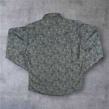 Load image into Gallery viewer, Wrangler 20X Paisley Western Shirt L Pearl Snap Cowboy Rodeo Long Sleeve
