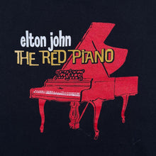 Load image into Gallery viewer, Elton John "The Red Piano" UK 2007 Pop Music Band Graphic Black Cotton T-Shirt
