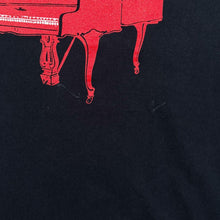 Load image into Gallery viewer, Elton John "The Red Piano" UK 2007 Pop Music Band Graphic Black Cotton T-Shirt
