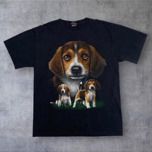 Load image into Gallery viewer, Early 00’s Metal Rock Beagle Dog Pet Puppy Animal Graphic T-Shirt
